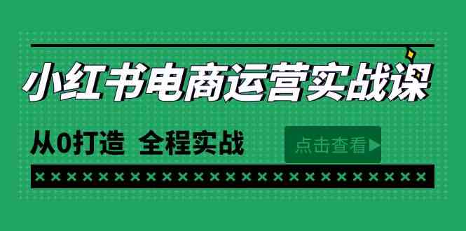 （9946期）最新小红书·电商运营实战课，从0打造  全程实战（65节视频课）,速发云资源网