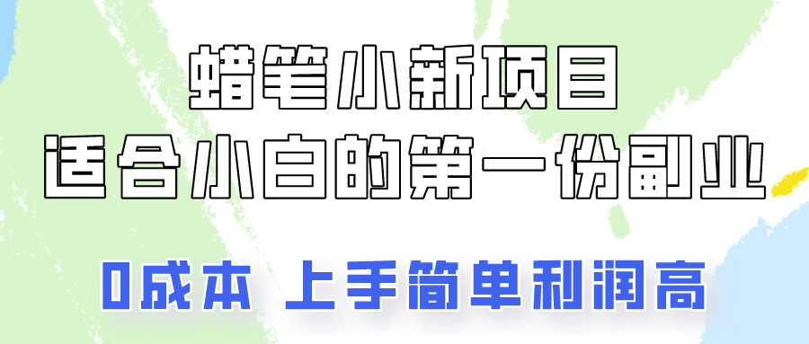 蜡笔小新项目拆解，0投入，0成本，小白一个月也能多赚3000+,速发云资源网