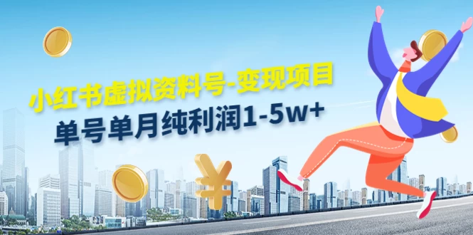 虚拟资料号变现项目，单月单号纯利润1W+，实操玩法分享,速发云资源网