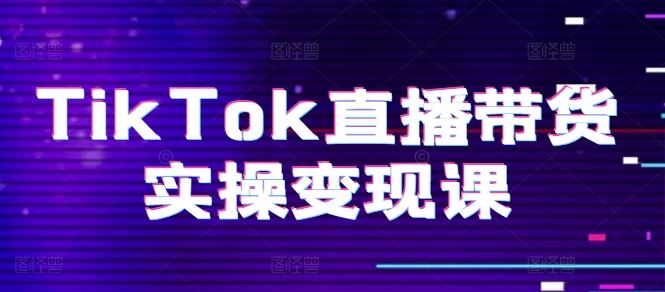 TikTok直播带货实操变现课：系统起号、科学复盘、变现链路、直播配置、小店操作流程、团队搭建等。,速发云资源网