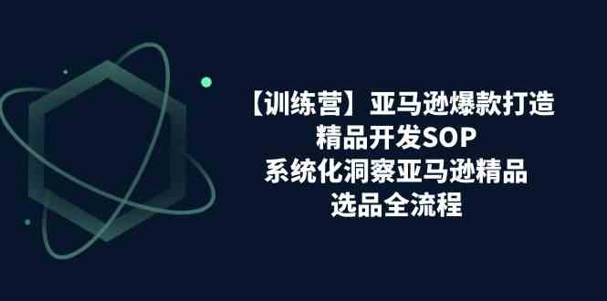 亚马逊爆款打造之精品开发SOP【训练营】，系统化洞察亚马逊精品选品全流程,速发云资源网