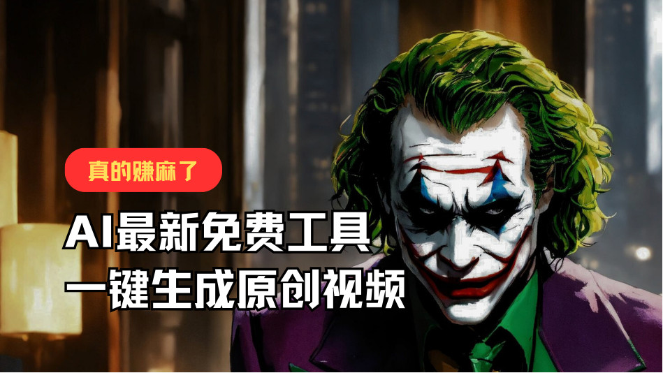 最新免费AI工具，一键生成原创视频，佛系搬运，轻松月入10000+！,速发云资源网
