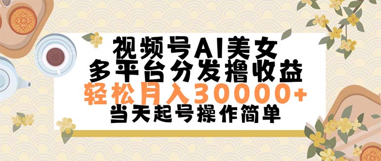 （11684期）视频号AI美女，轻松月入30000+,操作简单轻松上手,速发云资源网