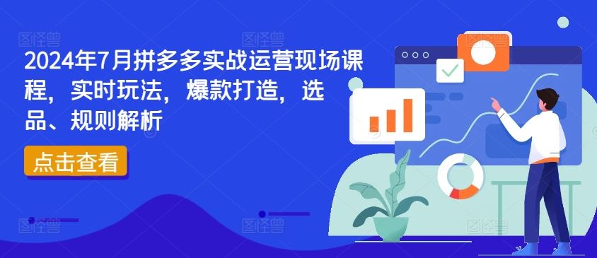2024年7月拼多多实战运营现场课程,实时玩法,爆款打造,选品、规则解析,速发云资源网