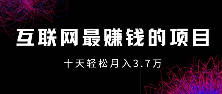 （12396期）互联网最赚钱的项目没有之一，轻松月入7万+，团队最新项目,速发云资源网