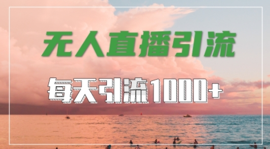 抖音快手视频号全平台通用，无人直播引流法，超暴力引流1000+高质量精准创业粉【揭秘】,速发云资源网