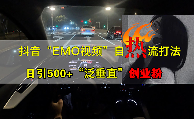 （13029期）抖音EMO视频自热打法，日引500+“泛垂直”创业粉,速发云资源网