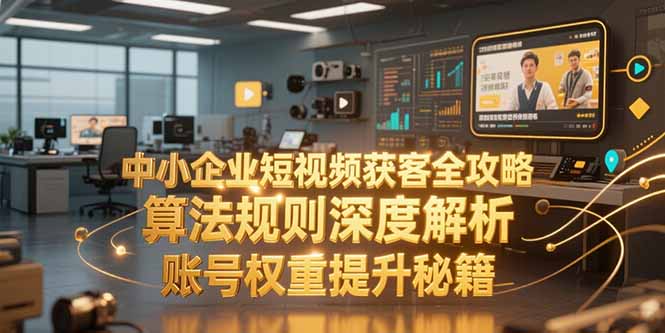 中小企业短视频获客全攻略，算法规则深度解析，账号权重提升秘籍,速发云资源网