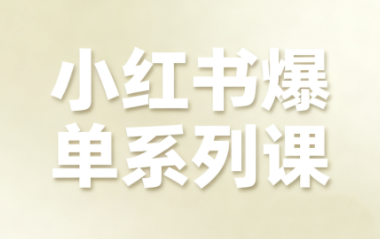 尼采老师·小红书爆单系列课,速发云资源网