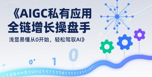 AIGC私有化应用全链增长操盘手，浅显易懂从0开始，轻松驾驭AI,速发云资源网