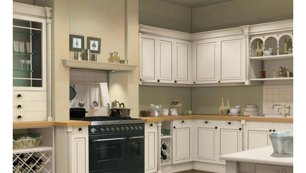 厨房橱柜用白色面板搭配黑色拉手风水好吗,速发云资源网