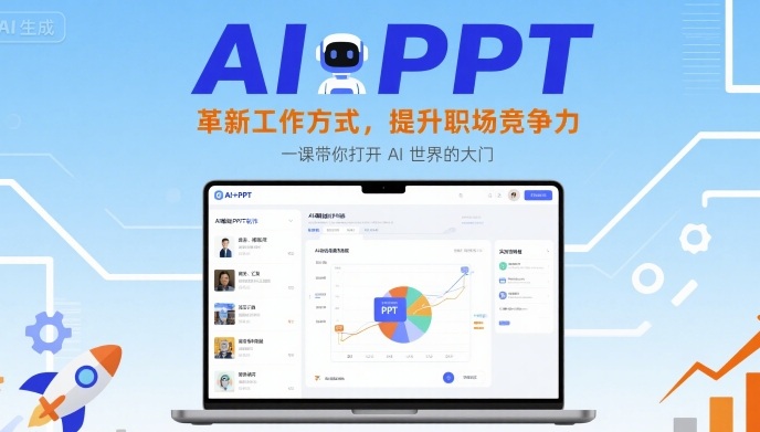 AI+PPT：革新工作方式，提升职场竞争力，一课带你打开 AI 世界的大门,速发云资源网