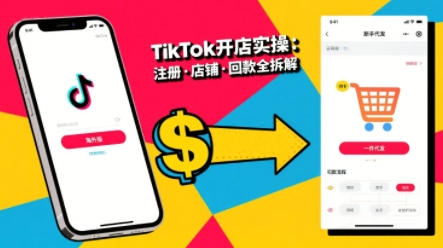 TikTok从开店到投流的进阶课，从基础实操到高阶技巧一网打尽,速发云资源网