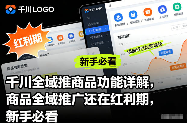 千川全域推商品功能详解，商品全域推广还在红利期，新手必看,速发云资源网