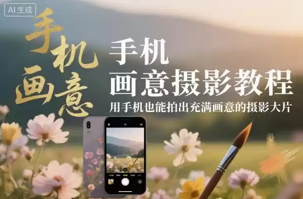 手机画意摄影教程，用手机也能拍出充满画意的摄影大片,速发云资源网