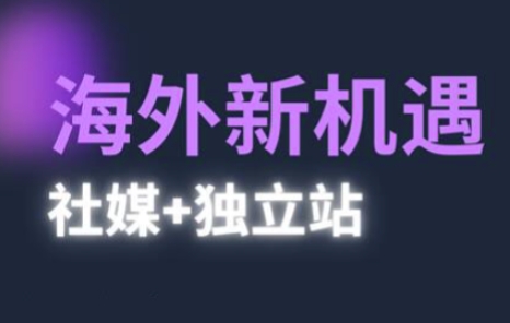 2025出海新机遇(社媒+独立站)，海外新机遇，实现独立站的高效运营与出海,速发云资源网