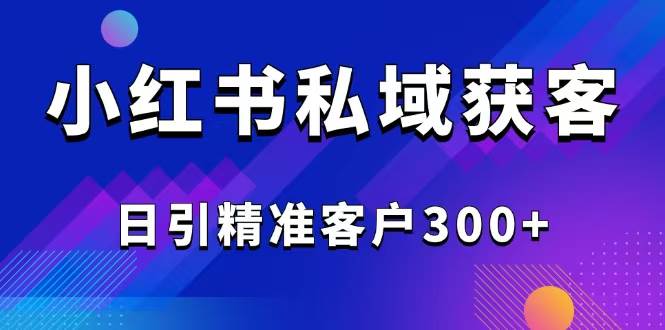 （14304期）2025最新小红书平台引流获客截流自热玩法讲解，日引精准客户300+,速发云资源网