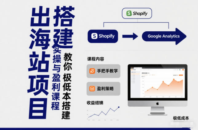 小淘出海站项目，搭建实操与盈利课程，手把手教你用极低成本搭建,速发云资源网