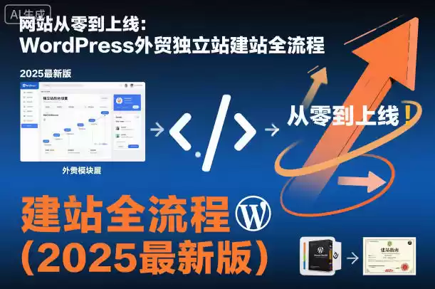 网站从零到上线：WordPress外贸独立站建站全流程(2025最新版),速发云资源网