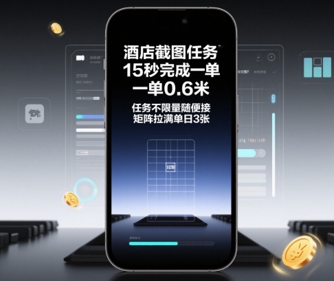 酒店截图任务，15秒完成一单，一单0.6米，任务不限量随便接，矩阵拉满单日3张【揭秘】,速发云资源网