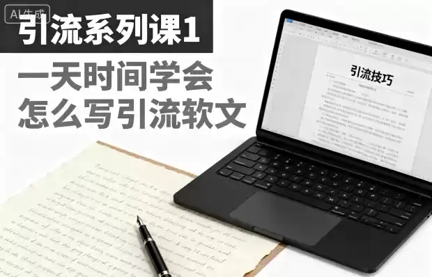 引流系列课1，一天时间学会怎么写引流软文,速发云资源网