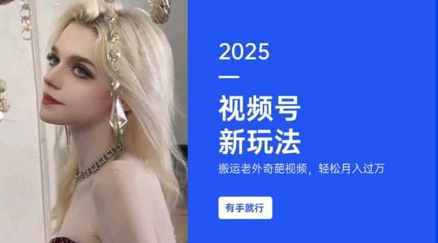 搬运老外奇葩视频，撸视频号分成计划收益，每天只需一小时，新手小白轻松月入过W,速发云资源网