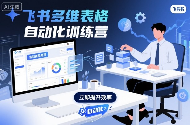 飞书多维表格自动化训练营，手把手教你告别重复处理，用多维表格开启高效办公新模式,速发云资源网