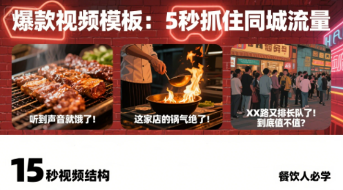 白泽老师·餐饮实体店短视频爆店,速发云资源网