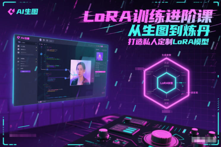 LoRA训练进阶课，从生图到炼丹，打造私人定制LoRA模型,速发云资源网