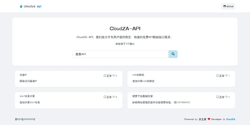 CloudZA(开源API接口管理系统源码),速发云资源网