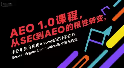 AEO 1.0 课程，从SEO到AE0的基命性转变，手把手教会你用AnswerEngineOptimization技术抢回流量(更新),速发云资源网