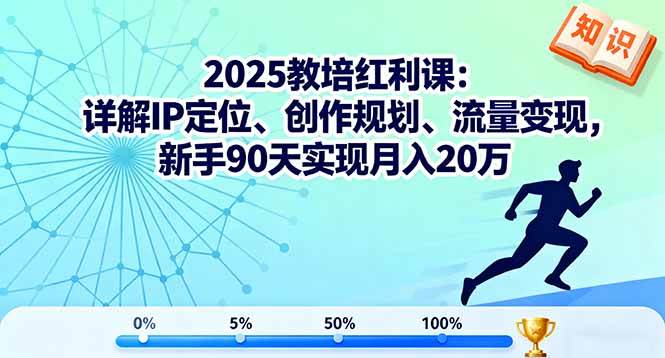 （16178期）2025教培红利课：详解IP定位、创作规划、流量变现，新手90天实现月入20万,速发云资源网