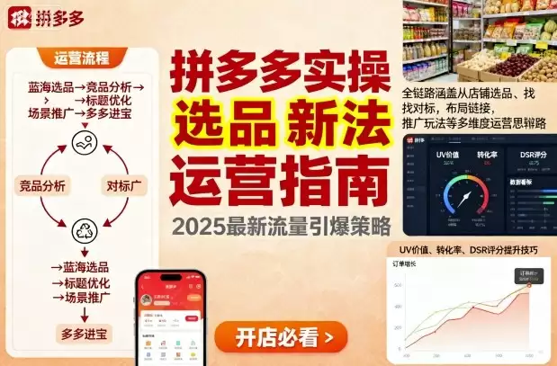 王校长9月12拼多多实操新玩法，全链路涵盖从店铺选品、找对标，布局链接，推广玩法等多维度运营思路(更新),速发云资源网
