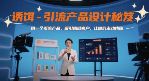 诱饵-引流产品设计秘笈，用一个引流产品，吸引精准客户，让他们主动找你,速发云资源网