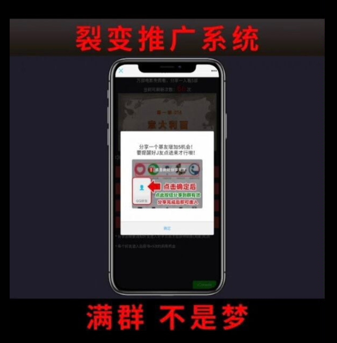 视频裂变加群推广强制分享引流源码,速发云资源网