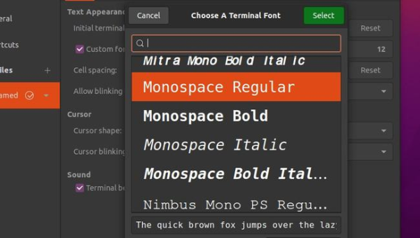 linux修改字体命令,速发云资源网