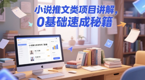 小说推文类项目讲解，0 基础速成秘籍,速发云资源网
