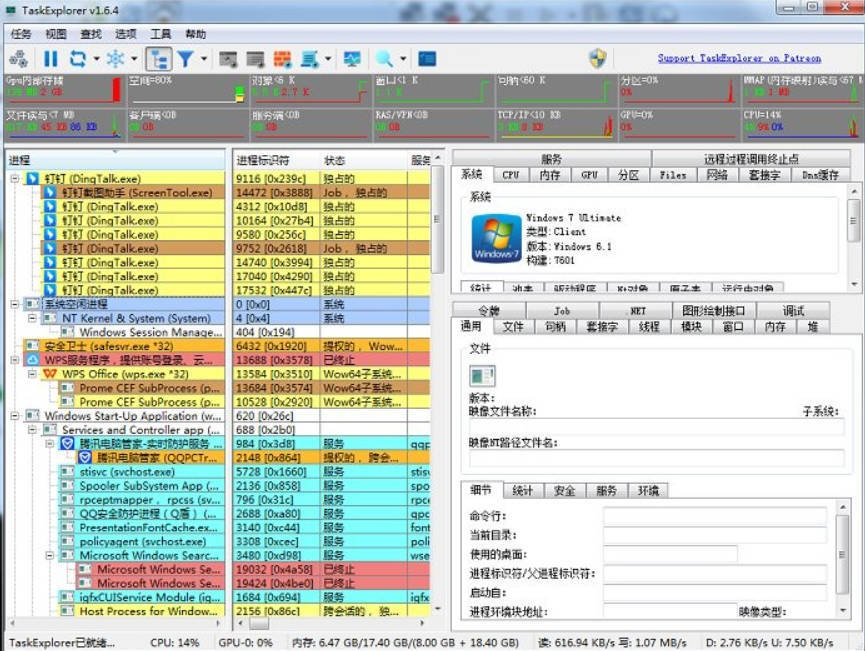 进程监控工具Task Explorer v1.7.1,速发云资源网