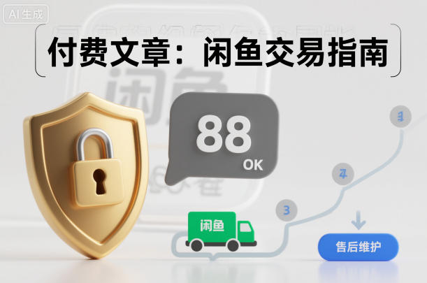 付费文章：闲鱼交易指南，怎么才能降低被坑被马扁的概率,速发云资源网