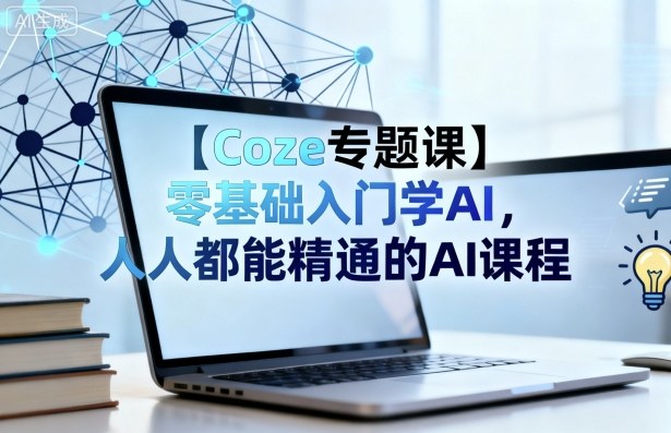 【Coze专题课】零基础入门学AI，人人都能精通的AI课程,速发云资源网
