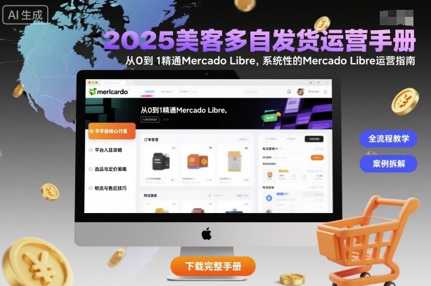 2025美客多自发货运营手册：从0到1精通Mercado Libre，系统性的Mercado Libre运营指南,速发云资源网