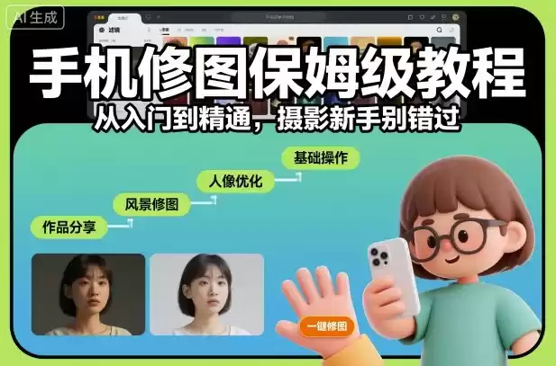 手机修图保姆级教程，从入门到精通，摄影新手别错过,速发云资源网