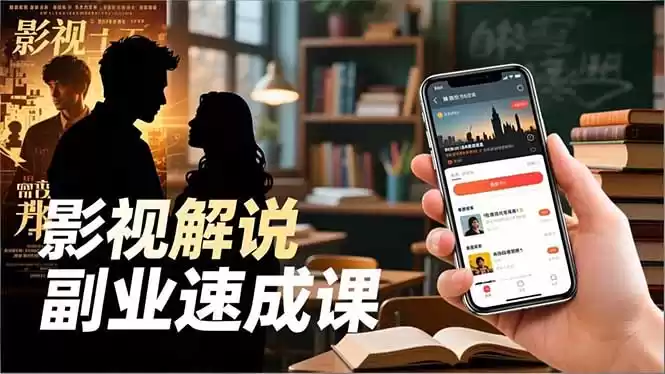 Tk影视解说副业速成课，软件安装、全流程实操、爆款预设，新手两周变现,速发云资源网