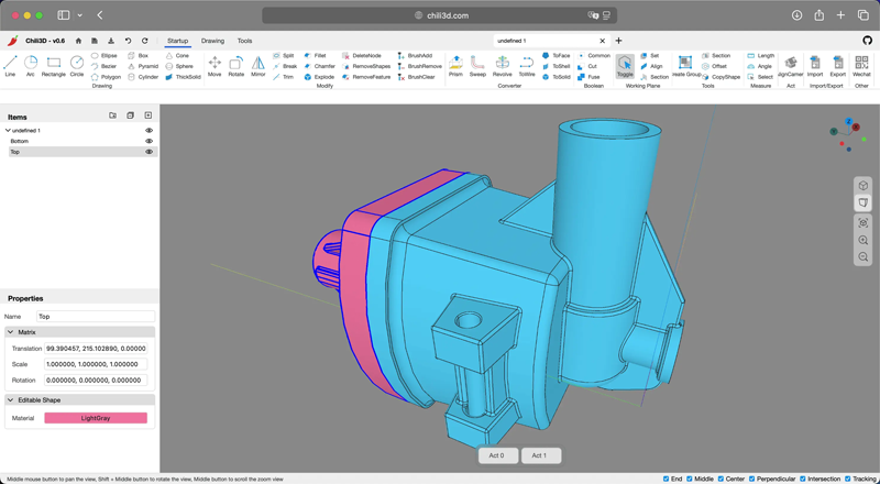 Chili3D(开源在线3D CAD建模网页版源码),速发云资源网