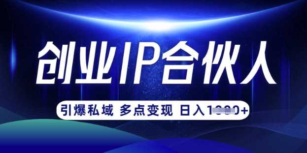 云帆·创业ip合伙人打造3.0，从0到1教你做网创，实现月入过W,速发云资源网