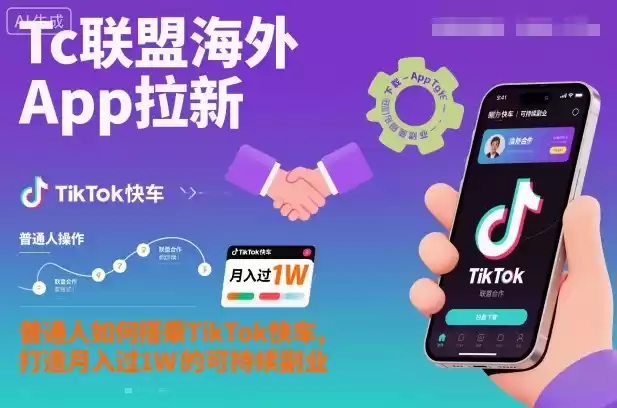 Tc联盟海外App拉新：普通人如何搭乘TikTok快车，打造月入过1W的可持续副业,速发云资源网