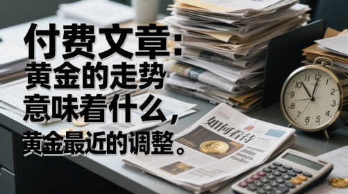 付费文章：黄金的走势意味着什么，如何看待黄金最近的调整,速发云资源网
