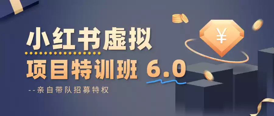 小红书虚拟项目特训班6.0 ，养号/选品/自动发货/爆款笔记(含40节视频课),速发云资源网