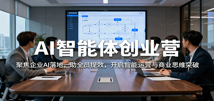 AI智能体创业营：聚焦企业AI落地，助全员提效，开启智能运营与商业思维突破,速发云资源网