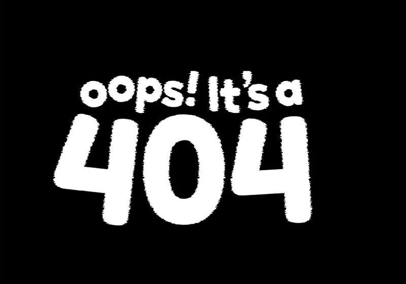 文字抖动动画特效404错误页面HTML源码,速发云资源网